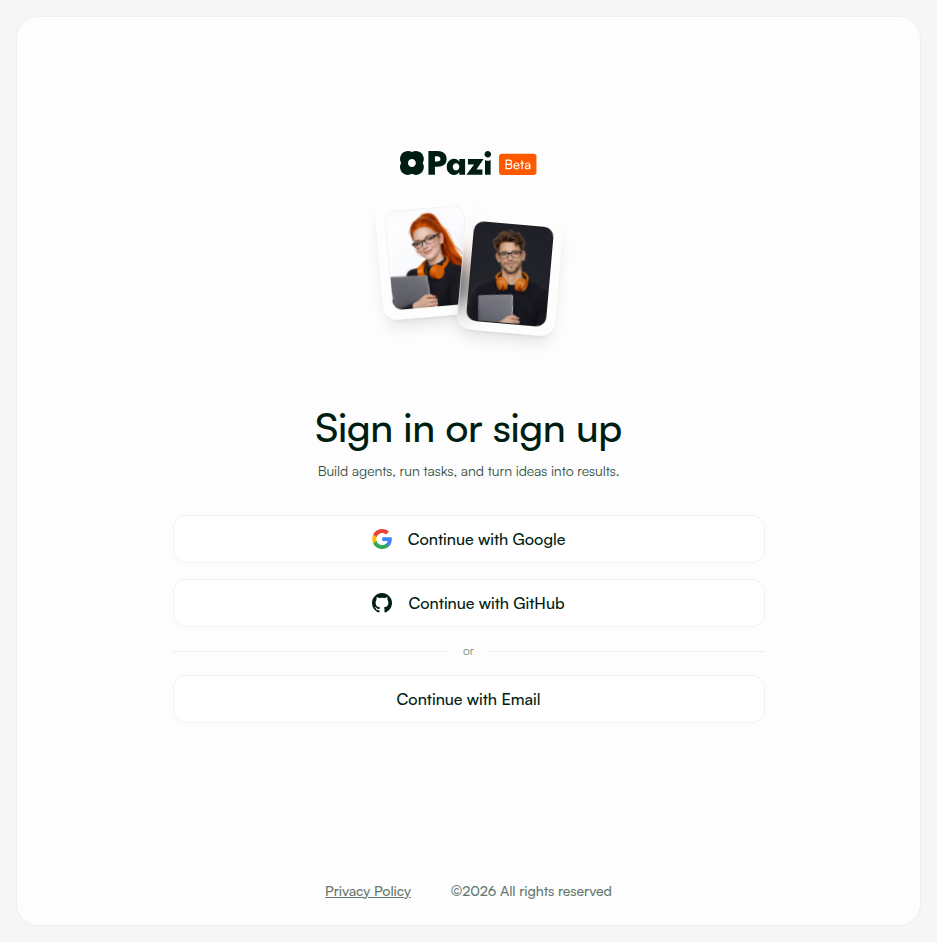 PW-1.1 — Login page