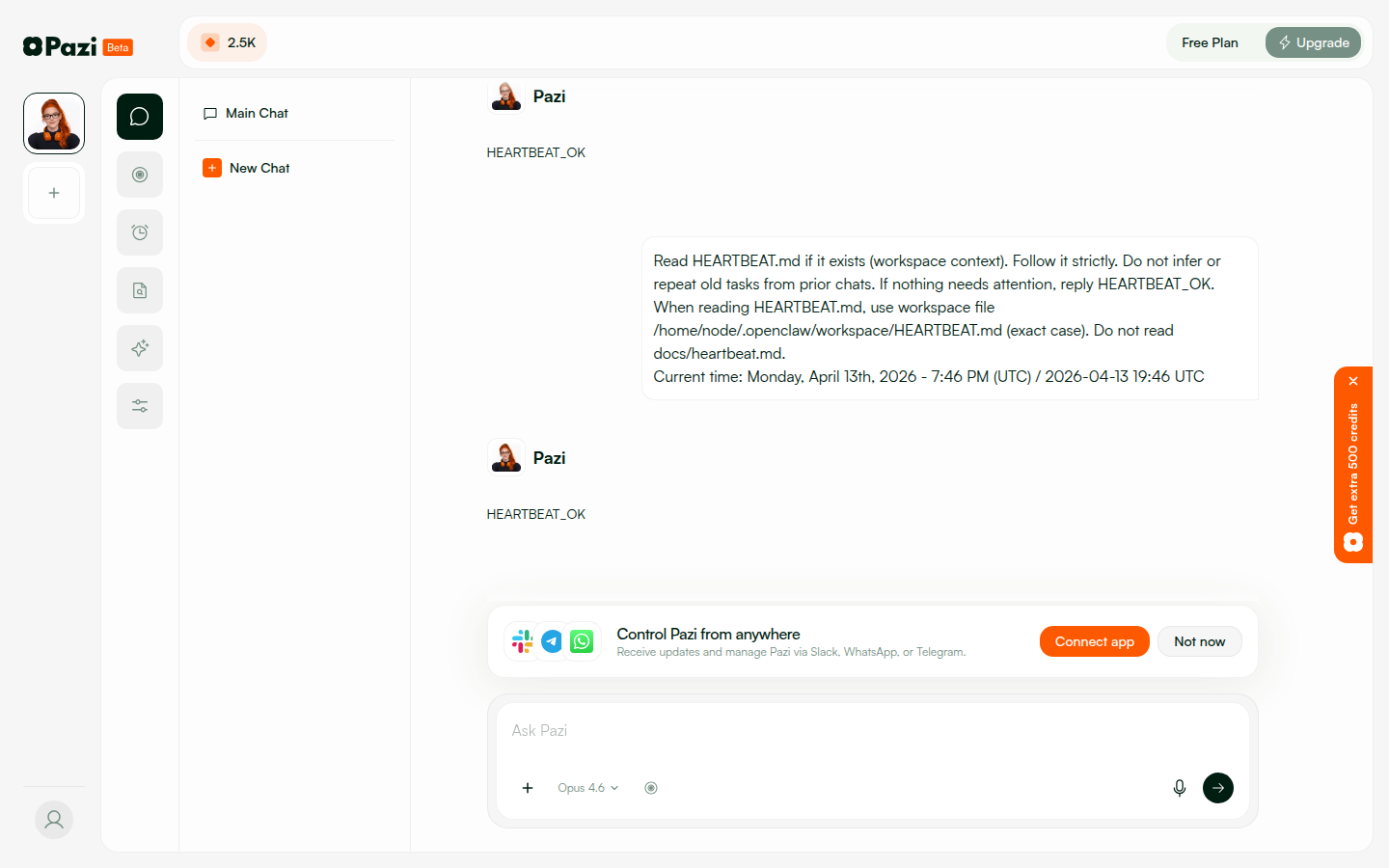 PW-6.2 — Agent setup page